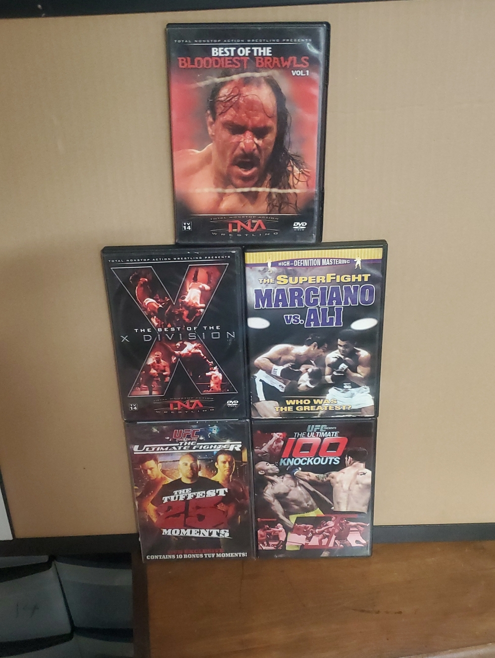 Mixed Combat Sports DVD Collection - Black Red - Various Brands